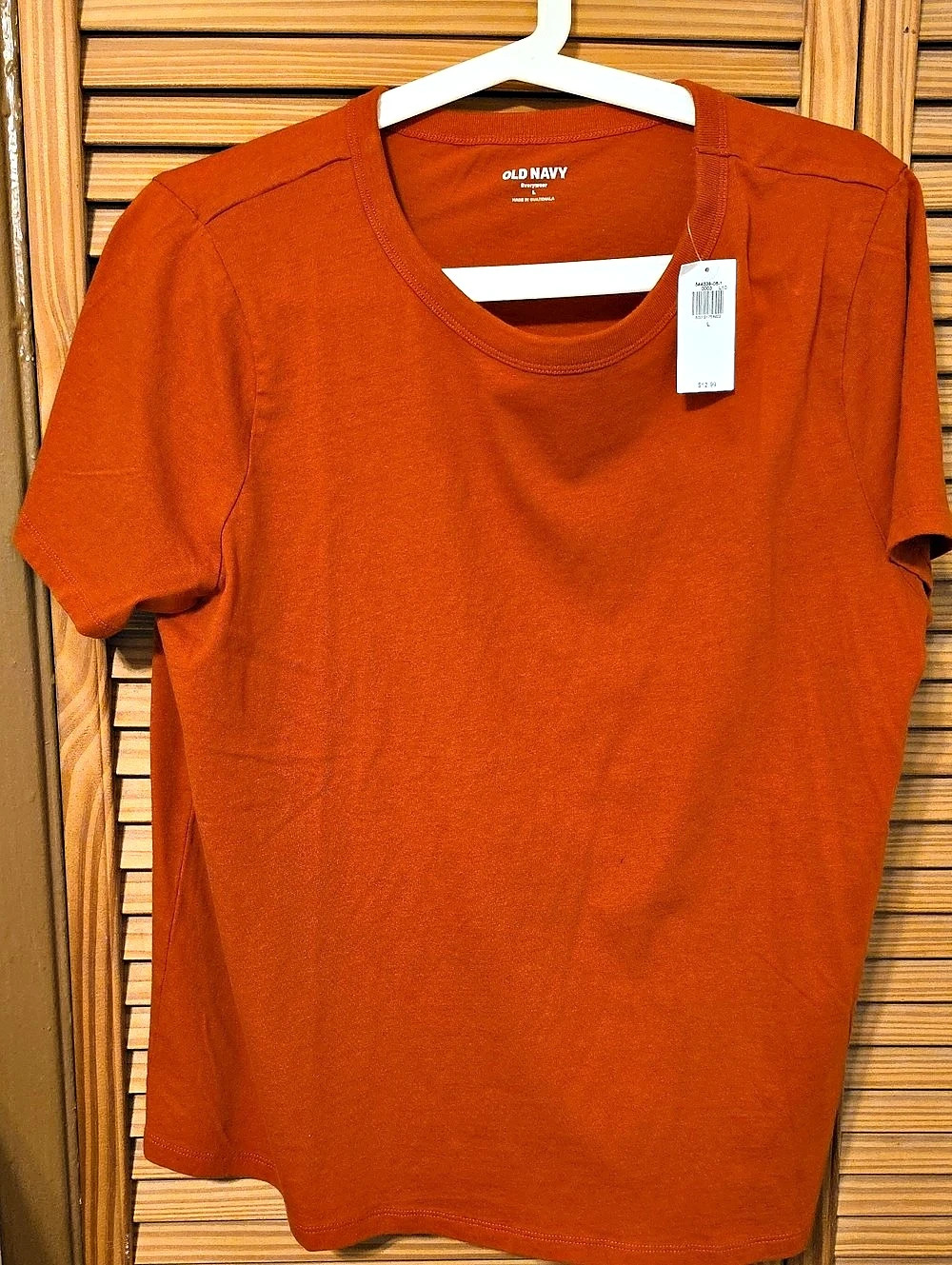 Old Navy Short Sleeve Crewneck T-Shirt in Orange